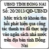 Quyết định 20/2013/QĐ-UBND