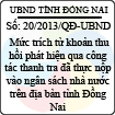 Quyết định 20/2013/QĐ-UBND