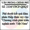 Công văn 2336/VPCP-QHQT