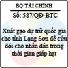 Quyết định 587/2013/QĐ-BTC