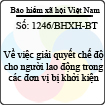 Công văn 1246/BHXH-BT