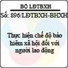 Công văn 896/LĐTBXH-BHXH