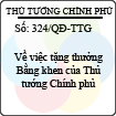 Quyết định số 324/QĐ-TTG