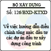 Công văn 126/BXD-KTXD