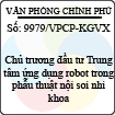 Công văn 9979/VPCP-KGVX