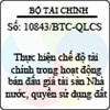 Công văn 10843/BTC-QLCS