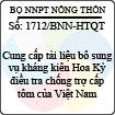 Công văn 1712/BNN-HTQT