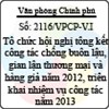 Công văn 2116/VPCP-V.I
