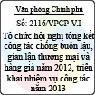 Công văn 2116/VPCP-V.I