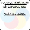 Công văn 223/GSQL-GQ1