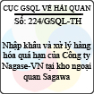 Công văn 224/GSQL-TH