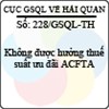 Công văn 228/GSQL-TH