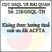 Công văn 228/GSQL-TH