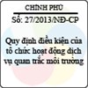 Nghị định 27/2013/NĐ-CP