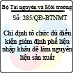 Quyết định 285/QĐ-BTNMT