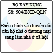 Công văn 504/BXD-QLN