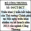 Chỉ thị 04/CT-BCT