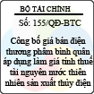 Quyết định 155/QĐ-BTC