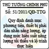 Quyết định số 51/2011/QĐ-TTG