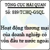 Công văn 889/TCHQ-GSQL
