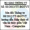 Thông tư 03/2013/TT-BGTVT