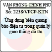 Công văn 2238/VPCP-KTN