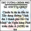 Công văn 459/TTg-QHQT