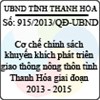 Quyết định 915/2013/QĐ-UBND