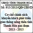 Quyết định 915/2013/QĐ-UBND