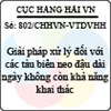 Công văn 802/CHHVN-VTDVHH