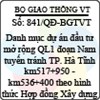 Quyết định 841/2013/QĐ-BGTVT