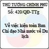 Quyết định 420/QĐ-TTg