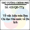 Quyết định 420/QĐ-TTg