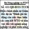 Quyết định 431/QĐ-BNN-TCCB