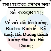 Quyết định 378/QĐ-TTg