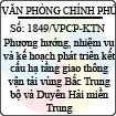 Công văn 1849/VPCP-KTN