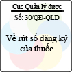 Quyết định 30/QĐ-QLD