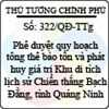 Quyết định 322/QĐ-TTg