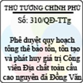 Quyết định 310/QĐ-TTg