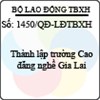 Quyết định 1450/QĐ-LĐTBXH