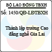 Quyết định 1450/QĐ-LĐTBXH