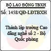 Quyết định 1458/QĐ-LĐTBXH