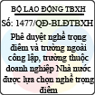 Quyết định 1477/QĐ-BLĐTBXH