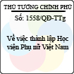 Quyết định 1558/QĐ-TTg