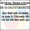 Thông tư số 01/2013/TT-BVHTTDL