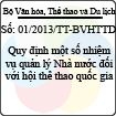 Thông tư số 01/2013/TT-BVHTTDL