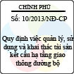 Nghị định số 10/2013/NĐ-CP