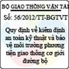 Thông tư số 56/2012/TT-BGTVT