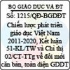 Quyết định 1215/2013/QĐ-BGDĐT