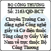 Quyết định 2163/2013/QĐ-BCT